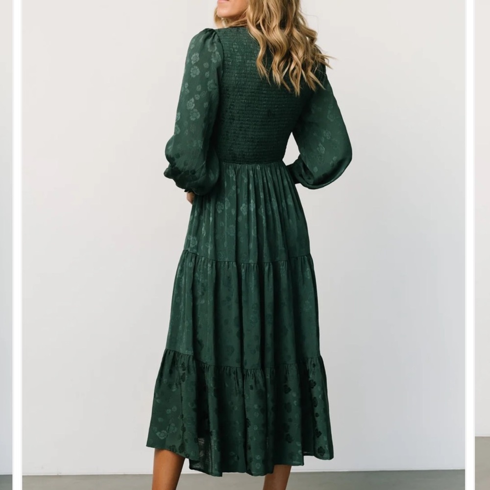 Baltic Born Dark Green Long Sleeve Dress - Picture 5 of 14